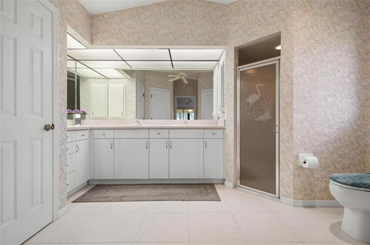 Primary bathroom.