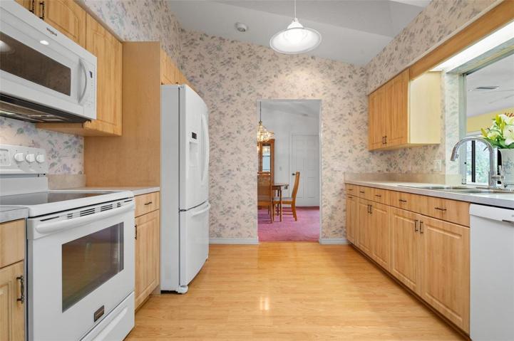 Spacious kitchen.