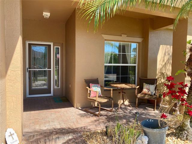 Front covered porch with nice sitting area
