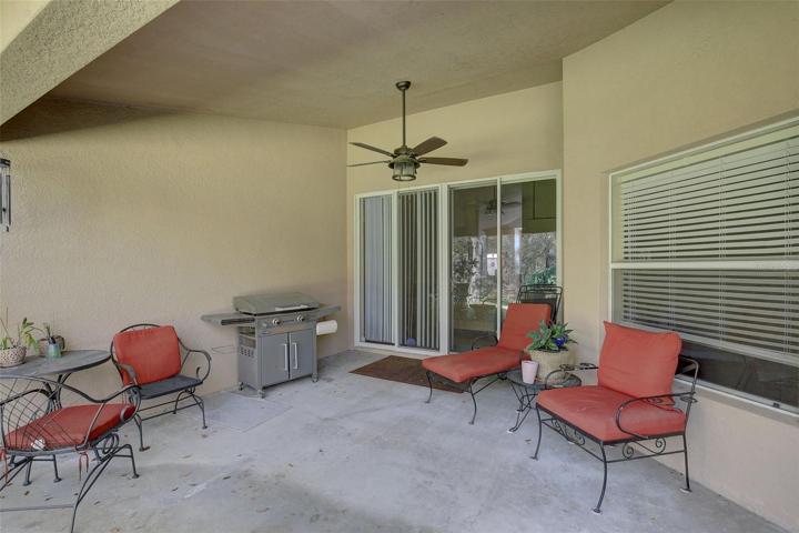Back patio with entrance to family room