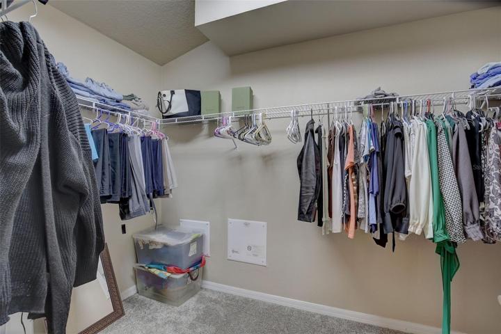 Master walk in closet