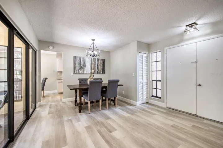 Side light & entry closet. New light fixtures too~