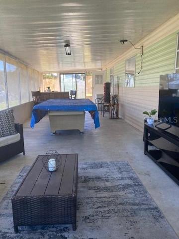 Inside enclosed porch