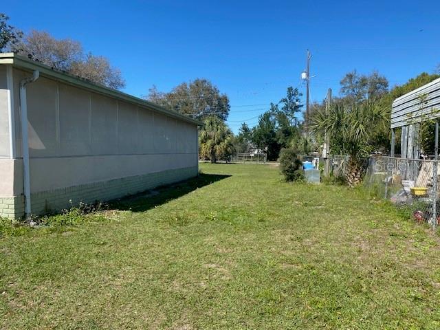 Side of porch looking towards front