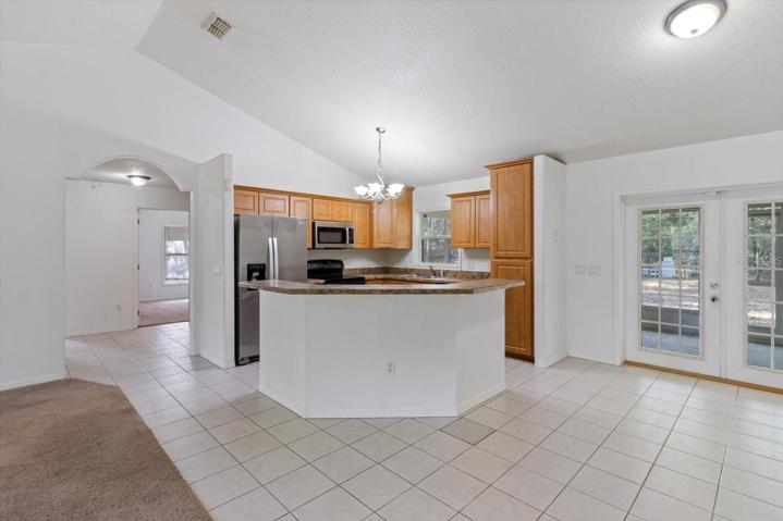 Open kitchen concept