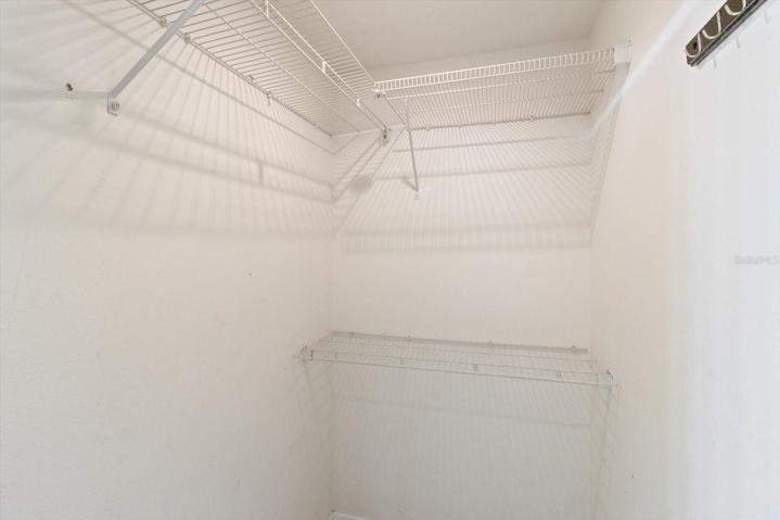 Two Walk-in Closets in Master Bedroom