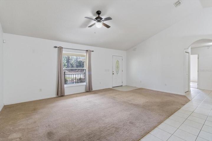 Great Room towards hallway to guest rooms