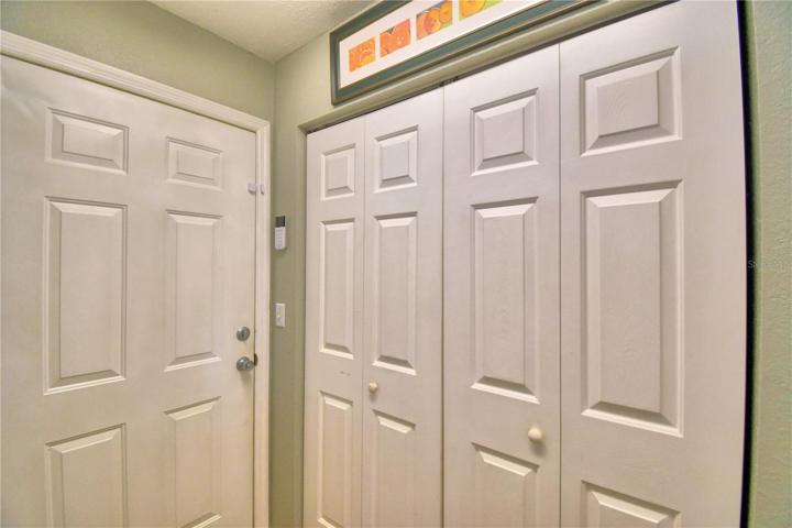 HALL WITH PANTRY OR STORAGE CLOSET