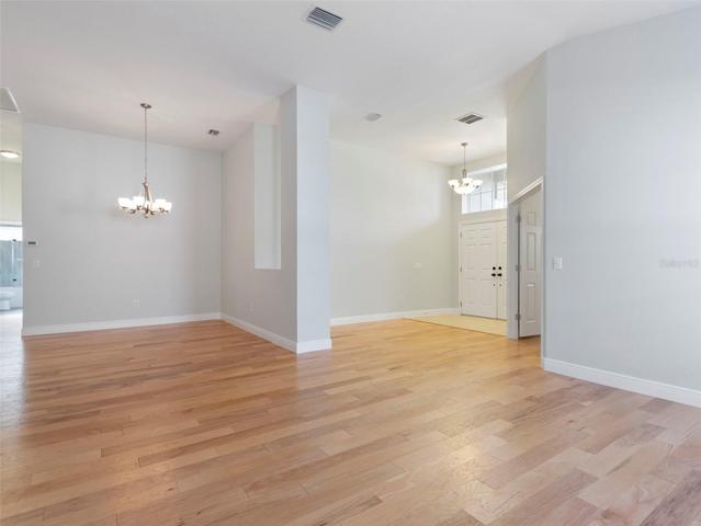 Formal Dining and Living area looking at foyer