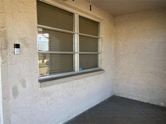 Entry enclosed covered porch
