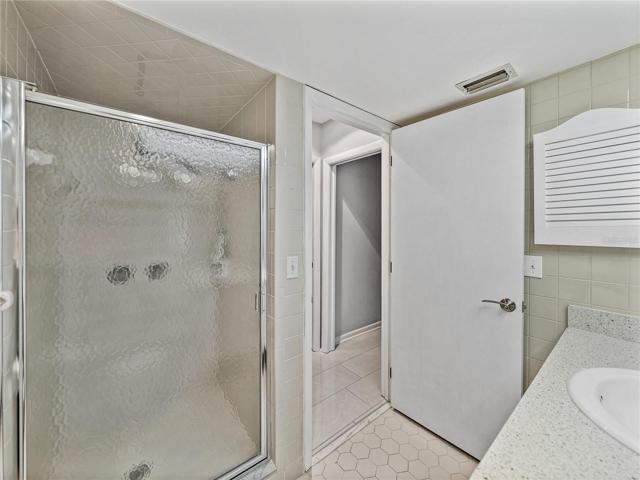 Hall bath with shower