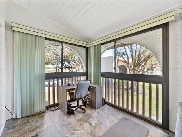 Desk area in Florida room