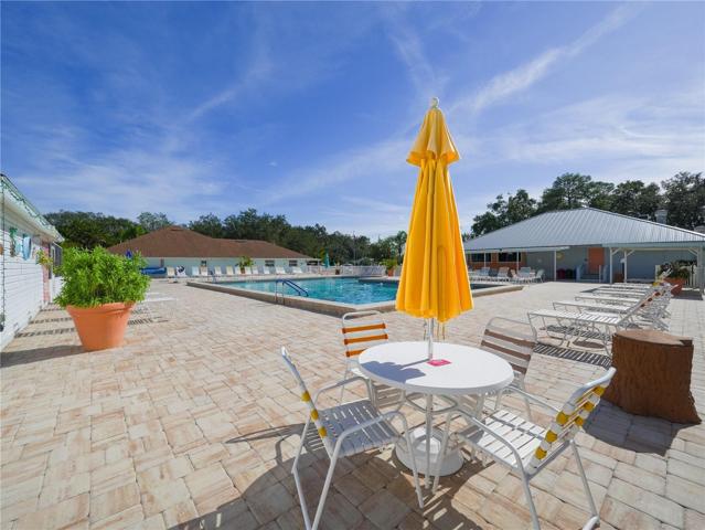 A sparkling heated community pool awaits you.