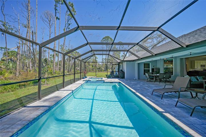 12x24 Heated Salt water pool with spa