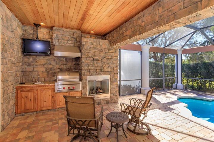 SUMMER KITCHEN WITH FIREPLACE