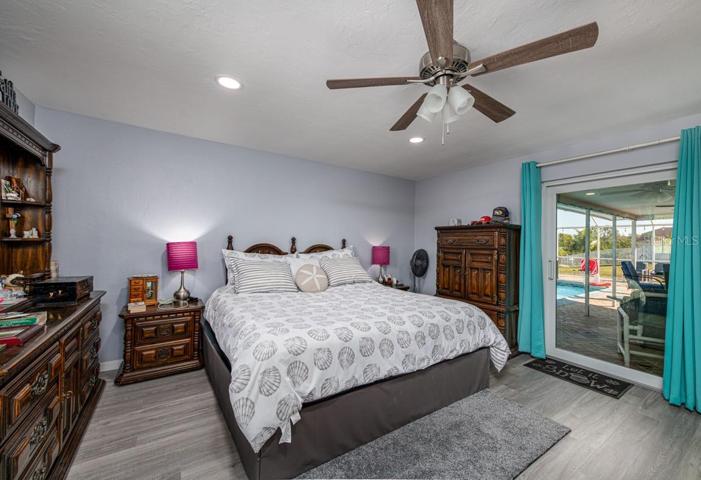 Impact Sliders to the Lanai from Master Bedroom