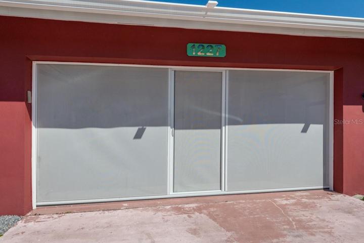 Screened Garage door W/Walk-in door