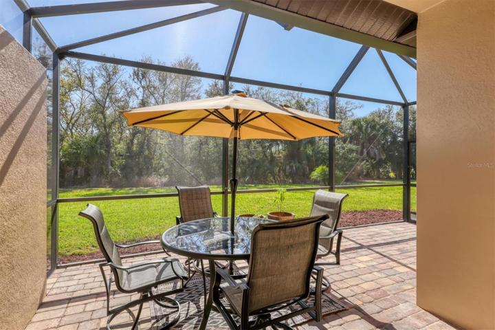 Screened lanai with extended cover