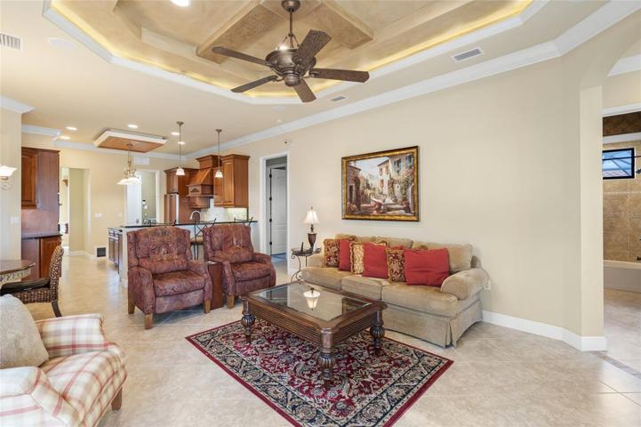 FAMILY ROOM INTO KITCHEN