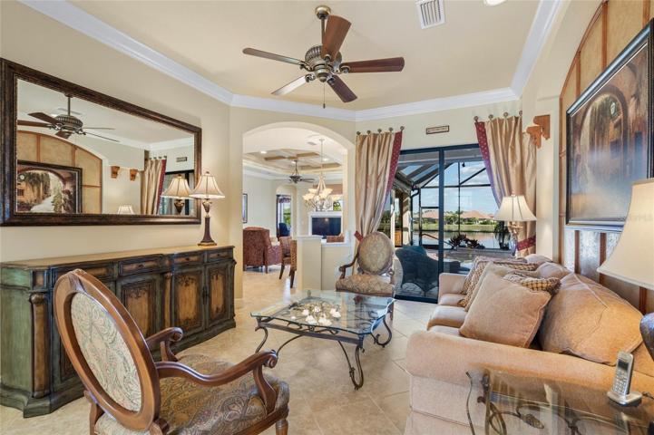 LIVING ROOM INTO KITCHEN