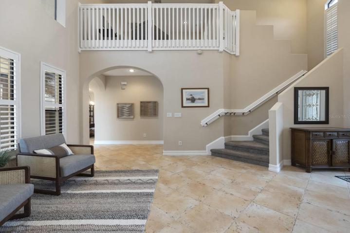 Incredible entrance seating area