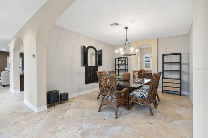 Large Dining space off kitchen