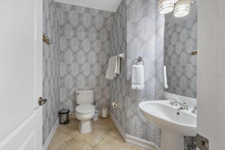 half bath is on the first floor for your convenience!