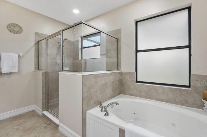 En Suite Primary bath with jetted tub