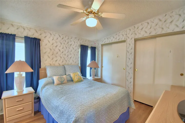 Owners bedroom has his and hers closets