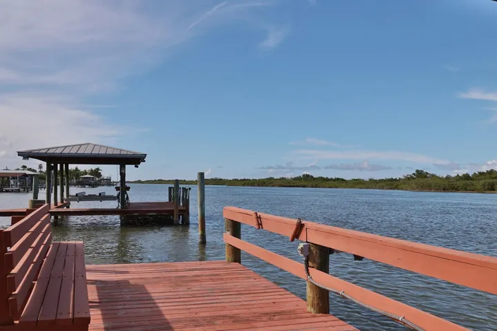 Looking down the Intracoastal from the dock