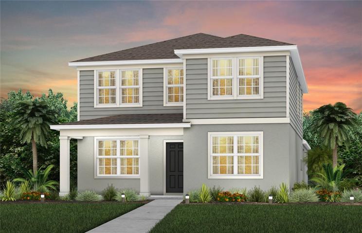 Florida Mediterranean FM1 Exterior Design. Artistic rendering for this new construction home. Pictures are for illustrative purposes only. Elevations, colors and options may vary.