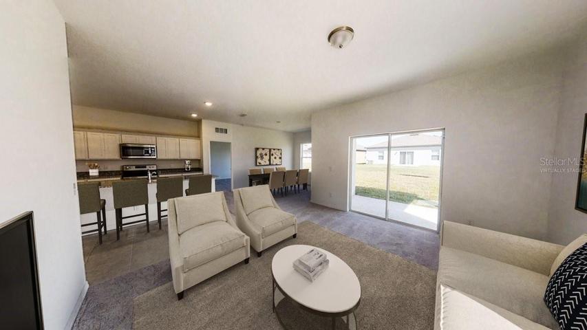 Virtually Staged Living Room