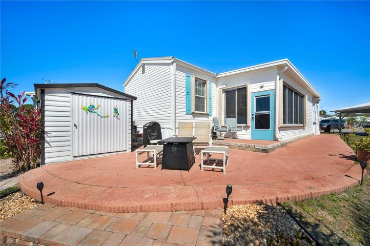 Rear patio area