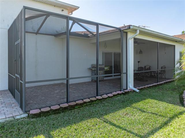 Exterior view of veranda and screened enclossure