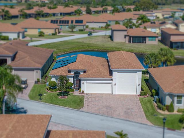 Front drone view