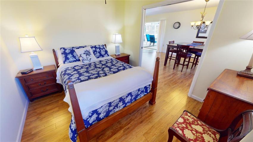 Guest bedroom off dining area