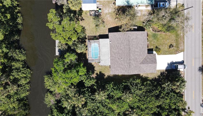 Aerial view of home