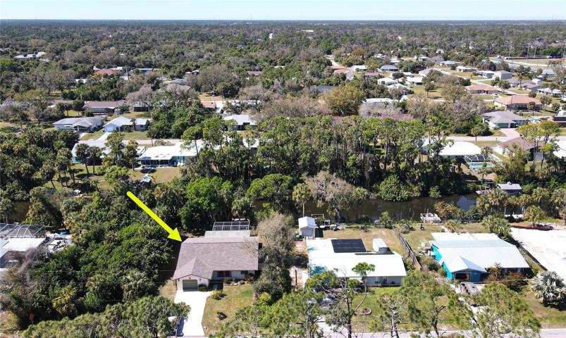 Aerial view of home