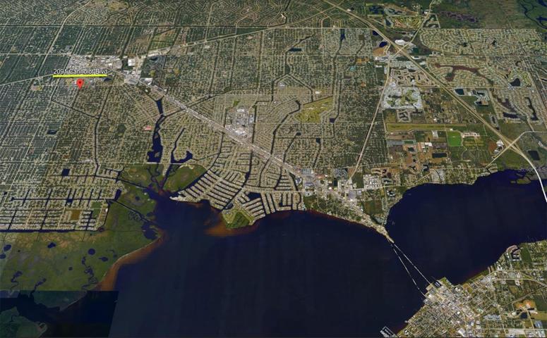 Location of the home in aerial
