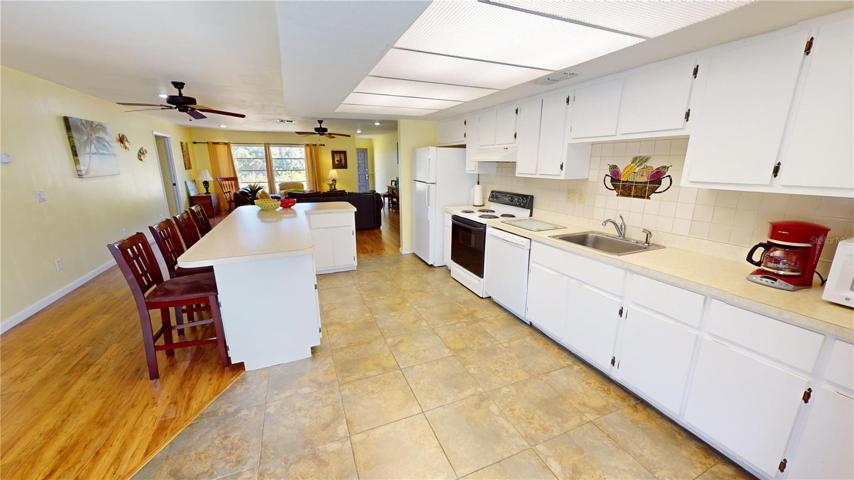 Kitchen off great room