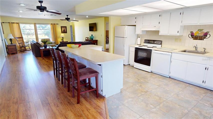 Kitchen off great room