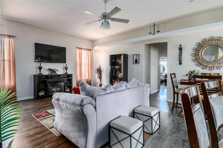 Family room from garage