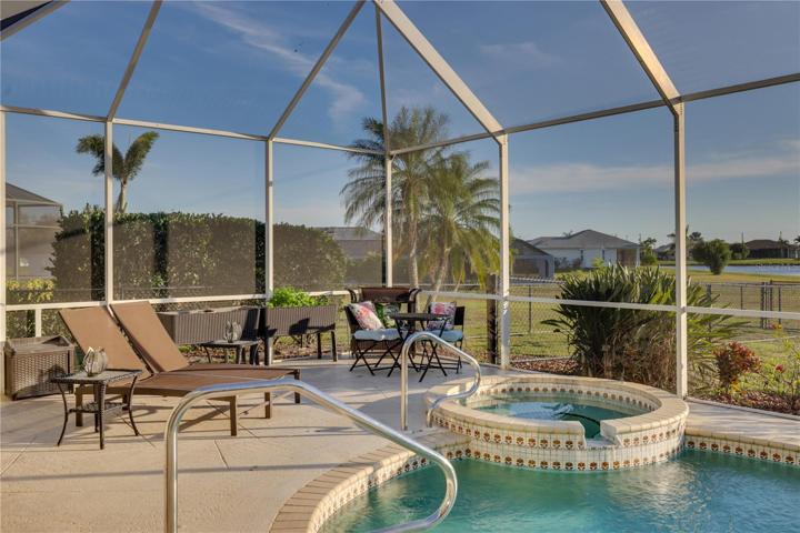 Relax in the spa and watch the wildlife in the back yard.