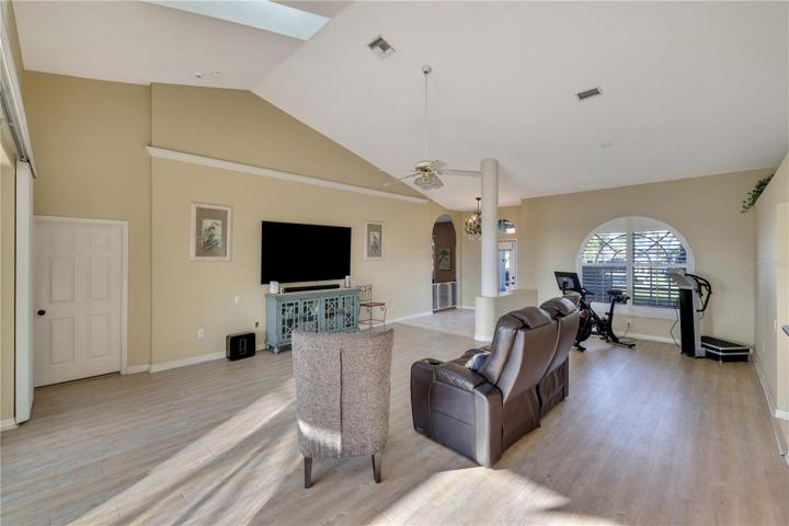 Soaring ceilings in Great Room.