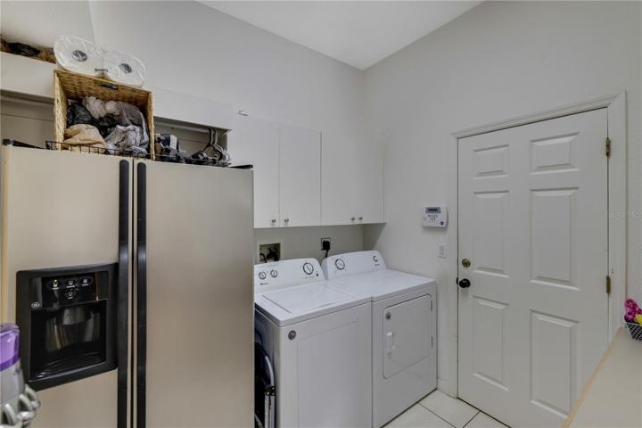 Laundry room to garage.