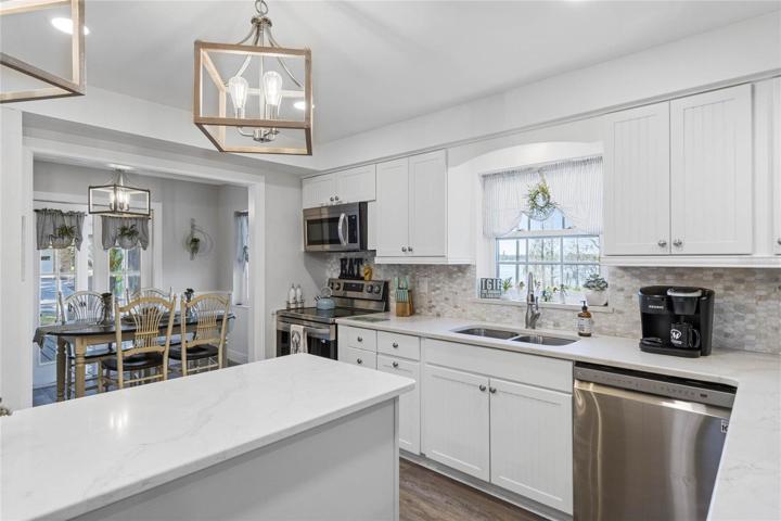 Kitchen Opens to Dining Room