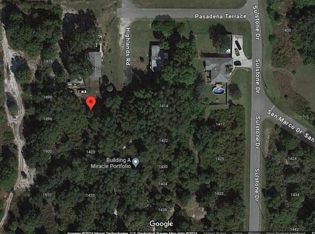 Lot location satellite view