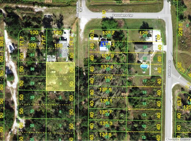 Lot satellite view with outline of 2 parcels/1 lot