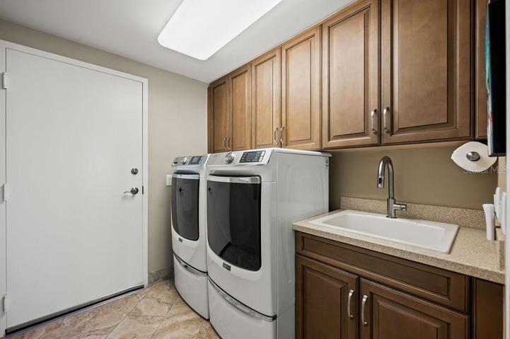 Laundry Room with new washer and Dryer