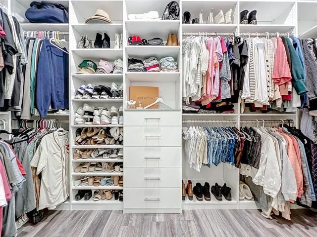 Custom Closet Organizers in Master Closet